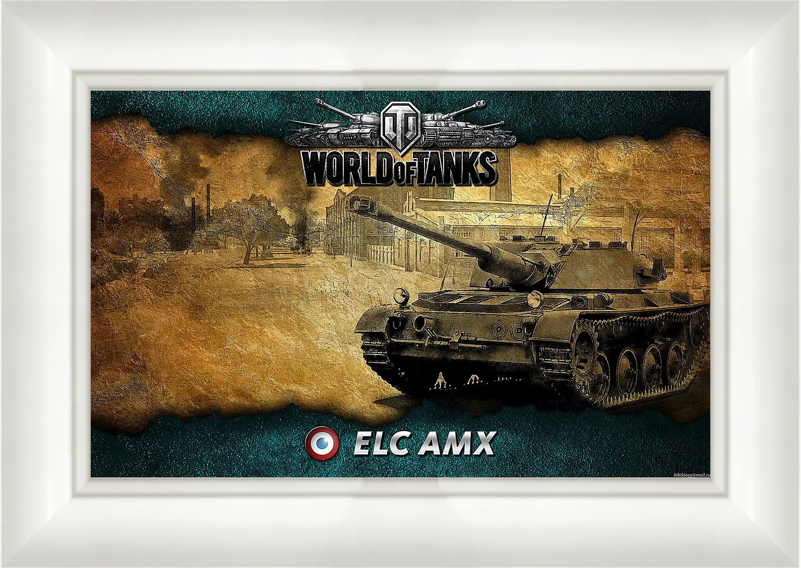 Картина в раме - World Of Tanks