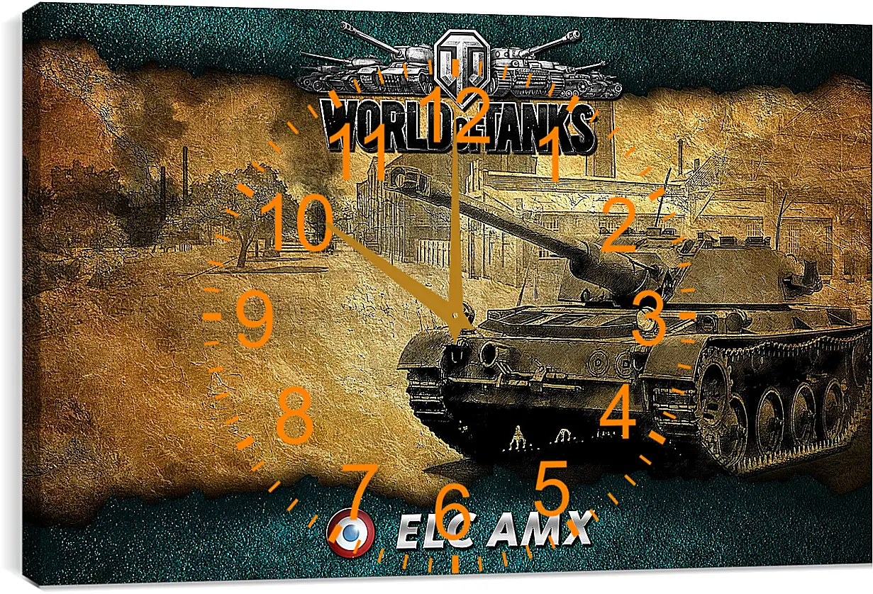 Часы картина - World Of Tanks