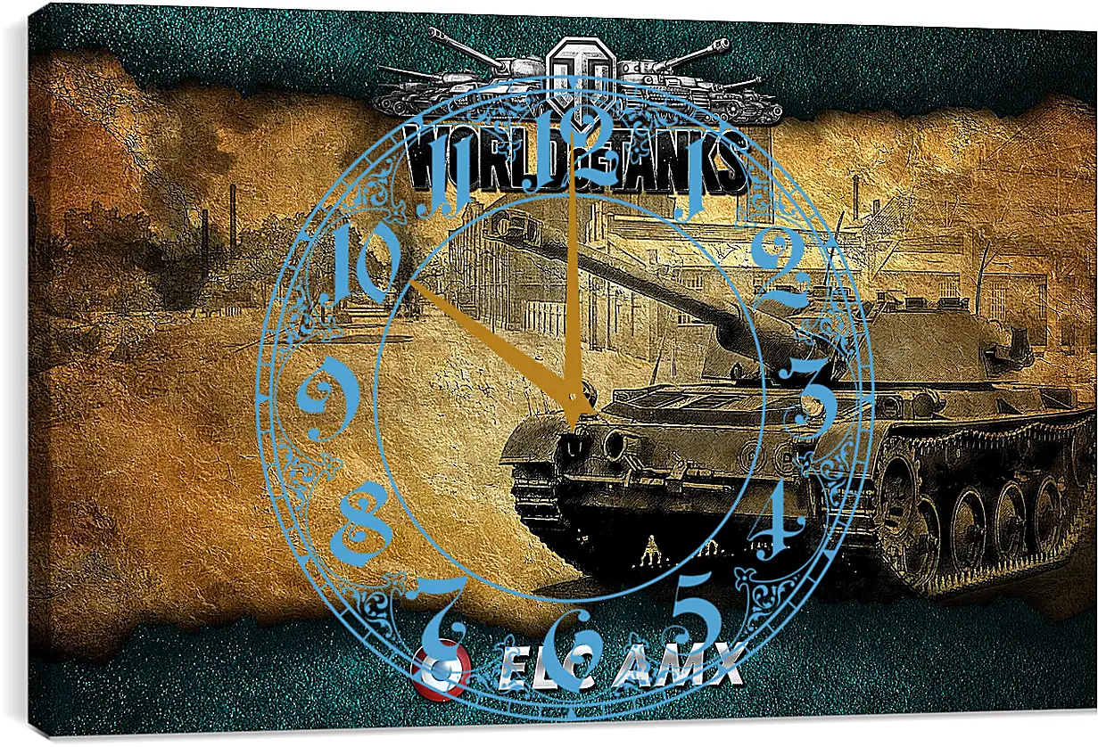 Часы картина - World Of Tanks