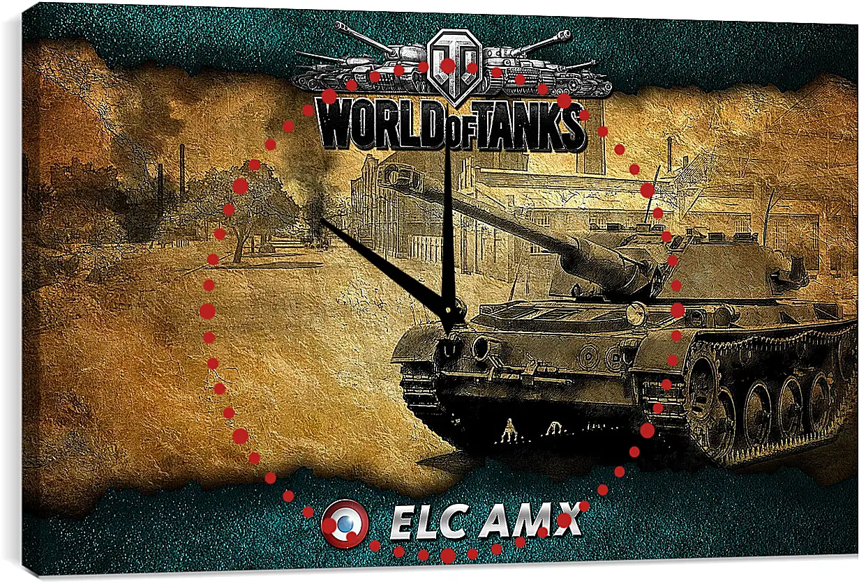 Часы картина - World Of Tanks