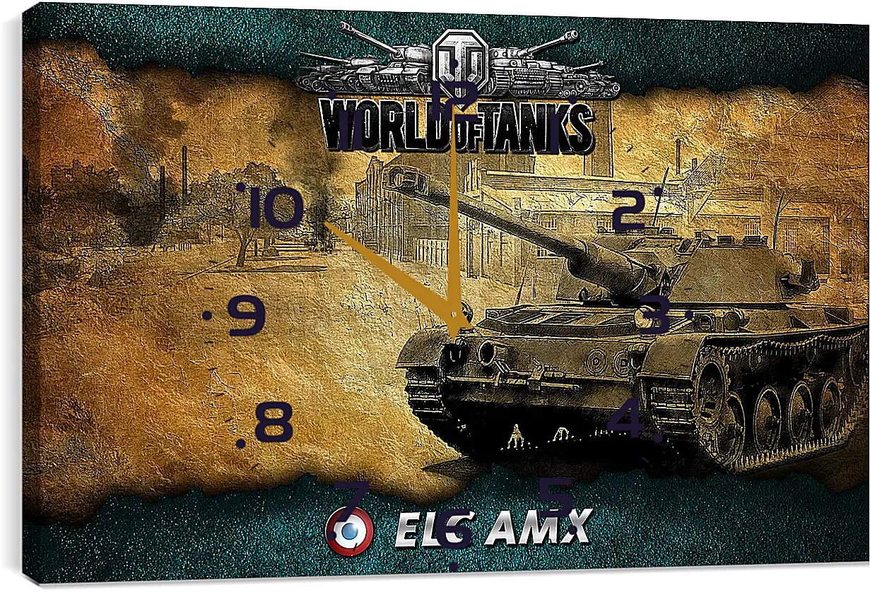 Часы картина - World Of Tanks