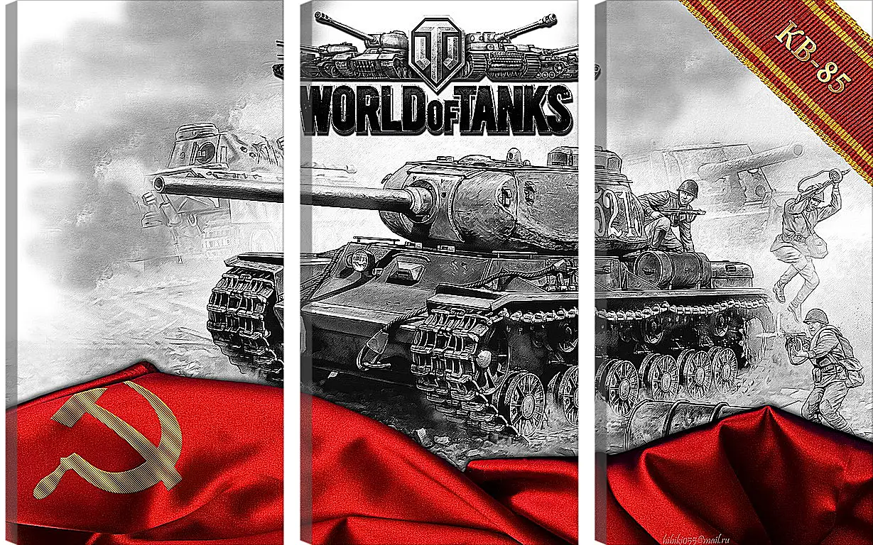 Модульная картина - World Of Tanks