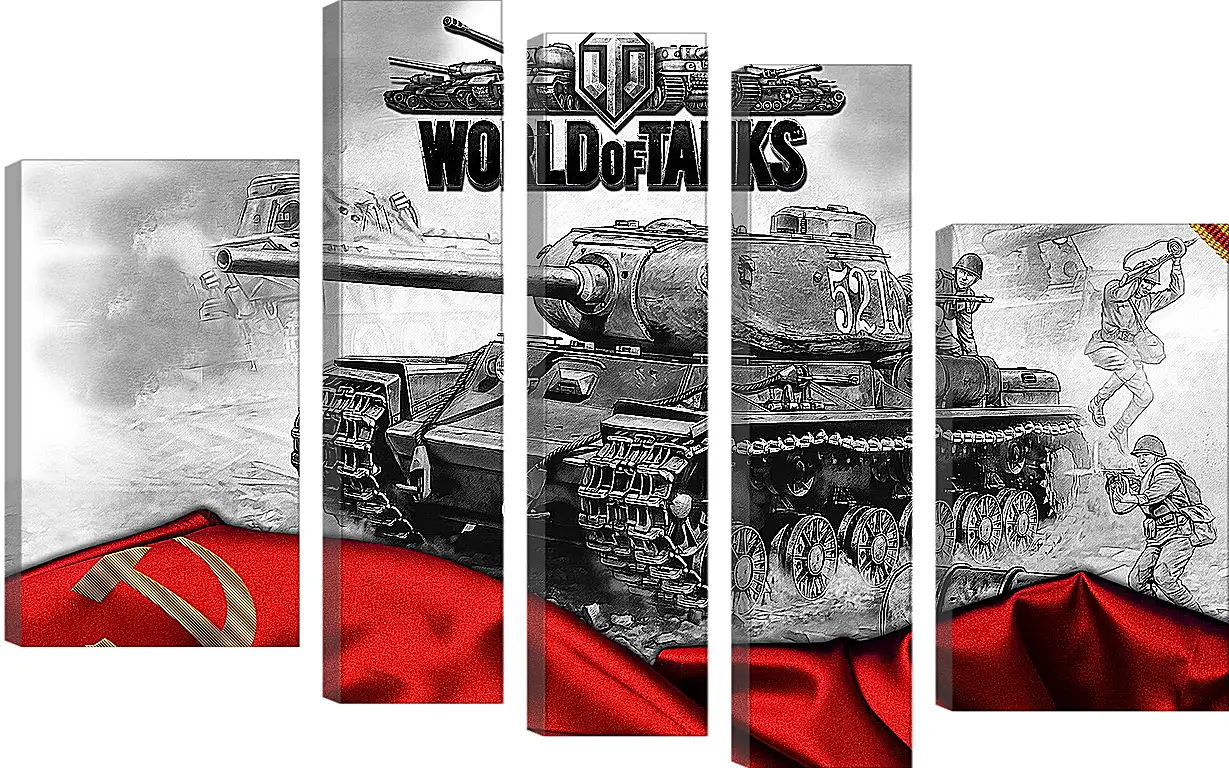 Модульная картина - World Of Tanks