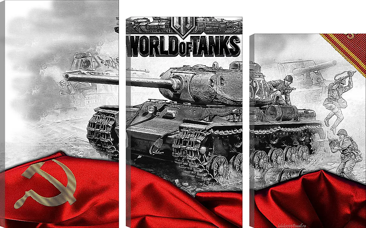 Модульная картина - World Of Tanks