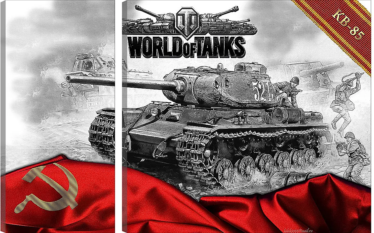 Модульная картина - World Of Tanks