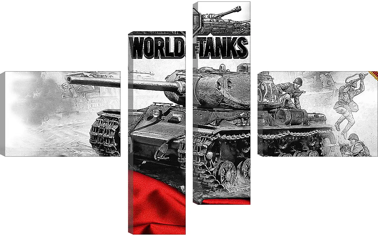 Модульная картина - World Of Tanks