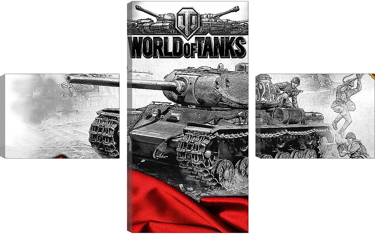 Модульная картина - World Of Tanks