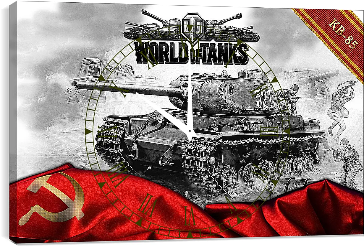 Часы картина - World Of Tanks