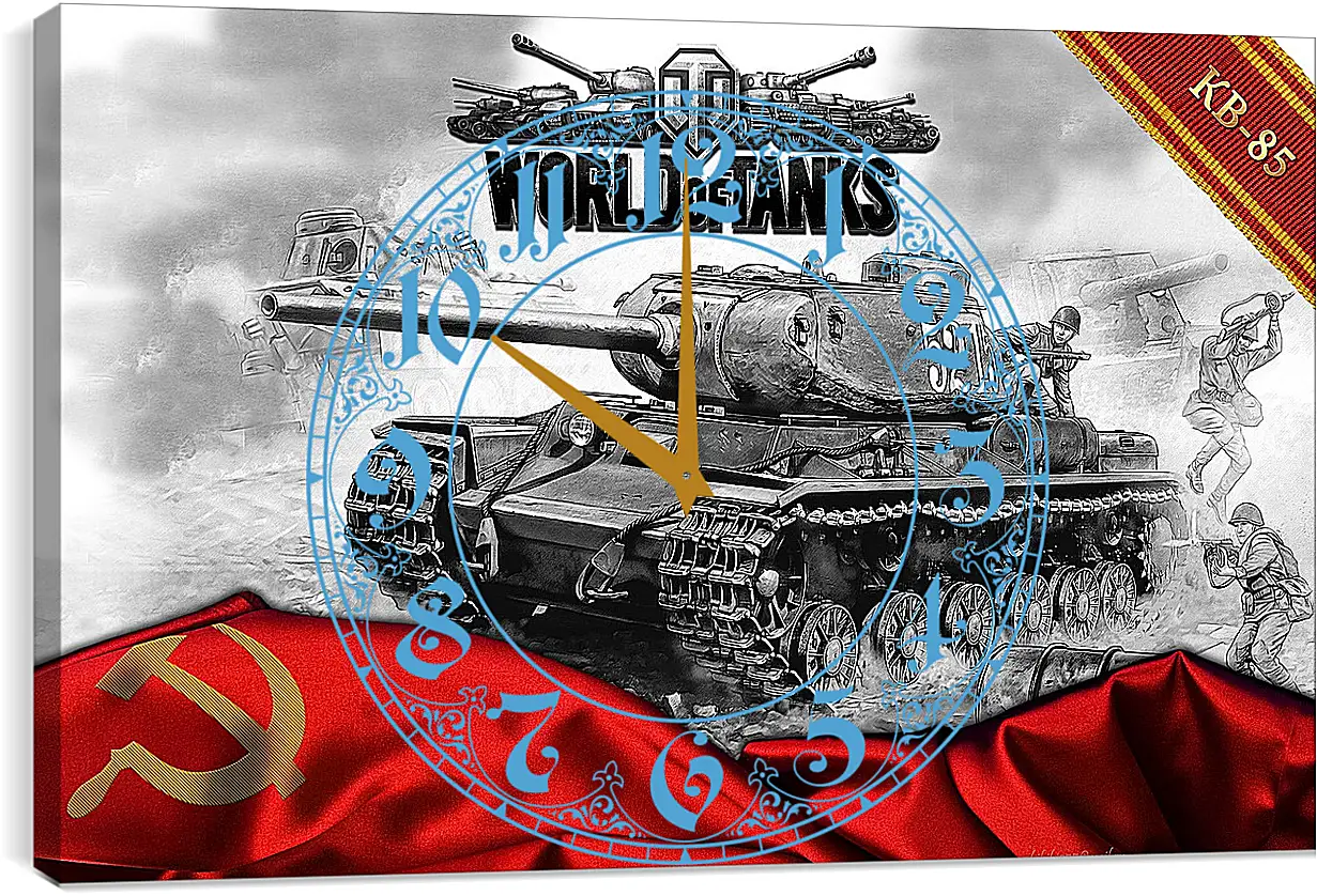 Часы картина - World Of Tanks