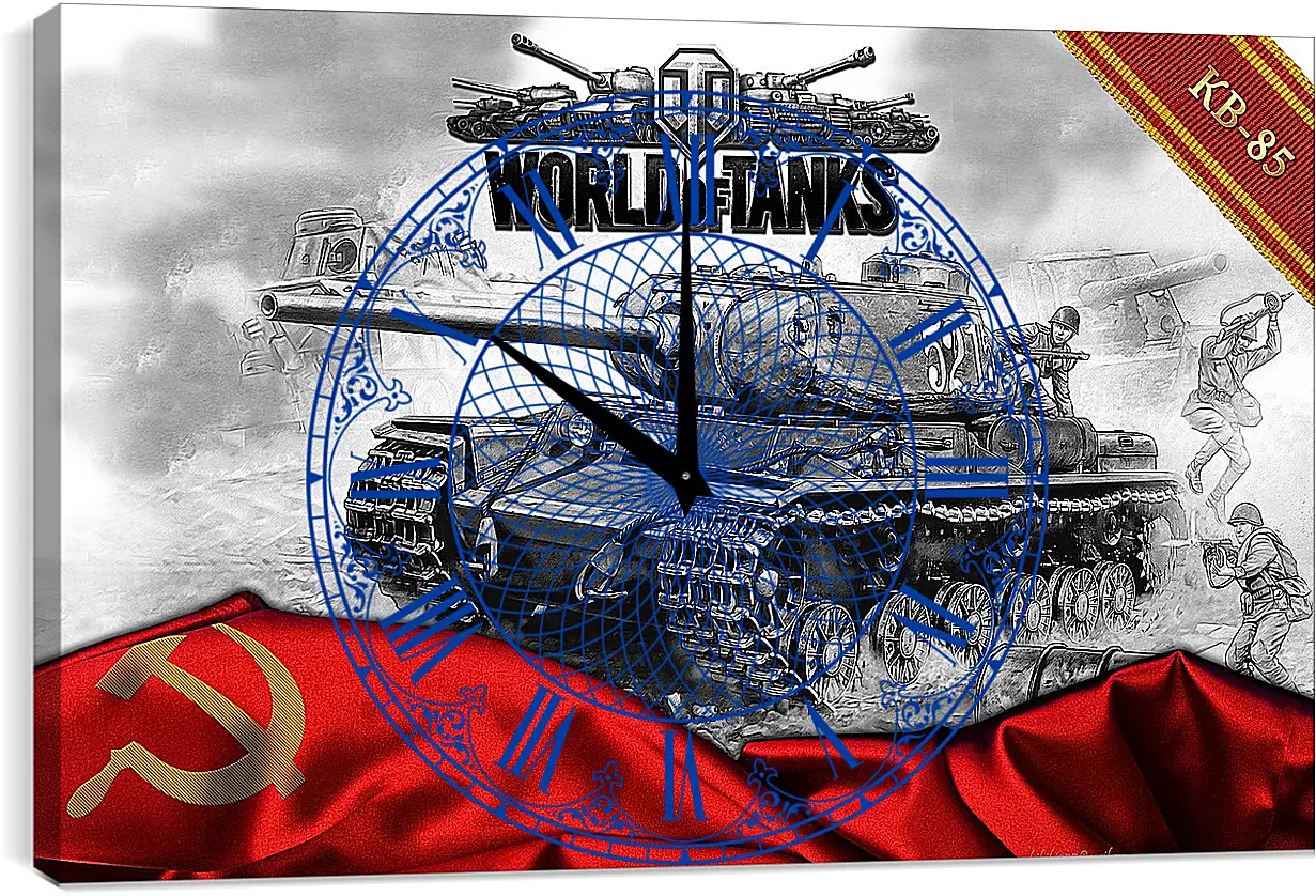 Часы картина - World Of Tanks