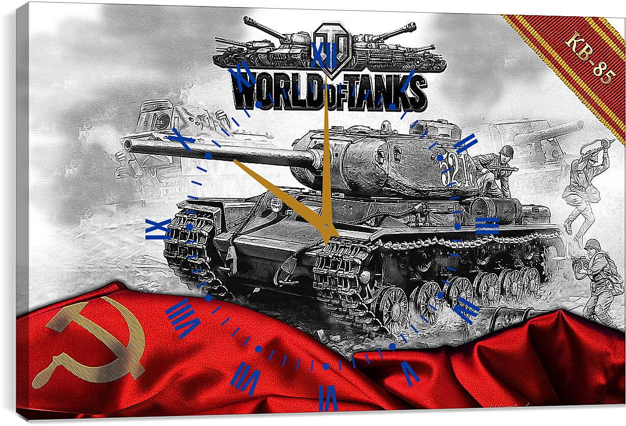 Часы картина - World Of Tanks