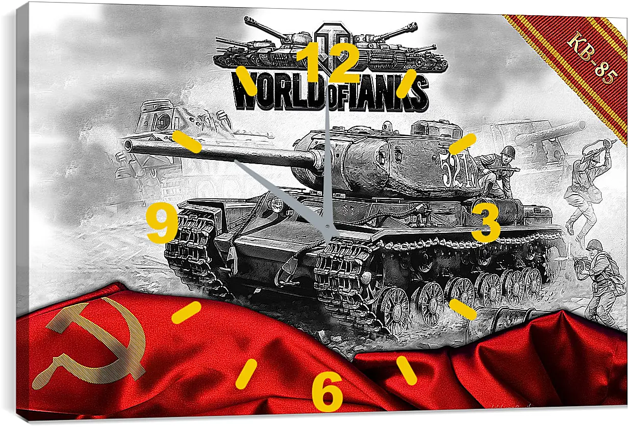 Часы картина - World Of Tanks