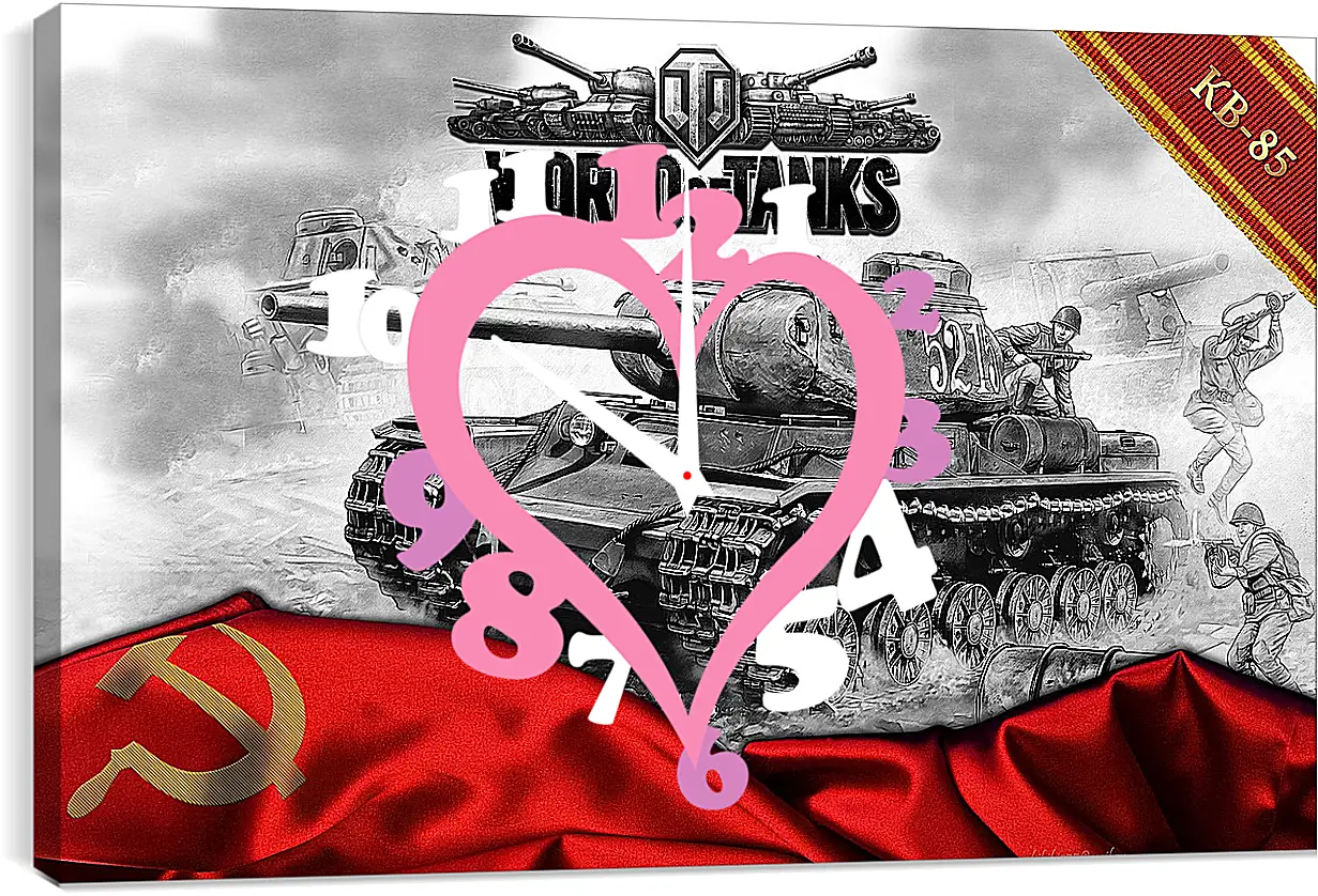 Часы картина - World Of Tanks