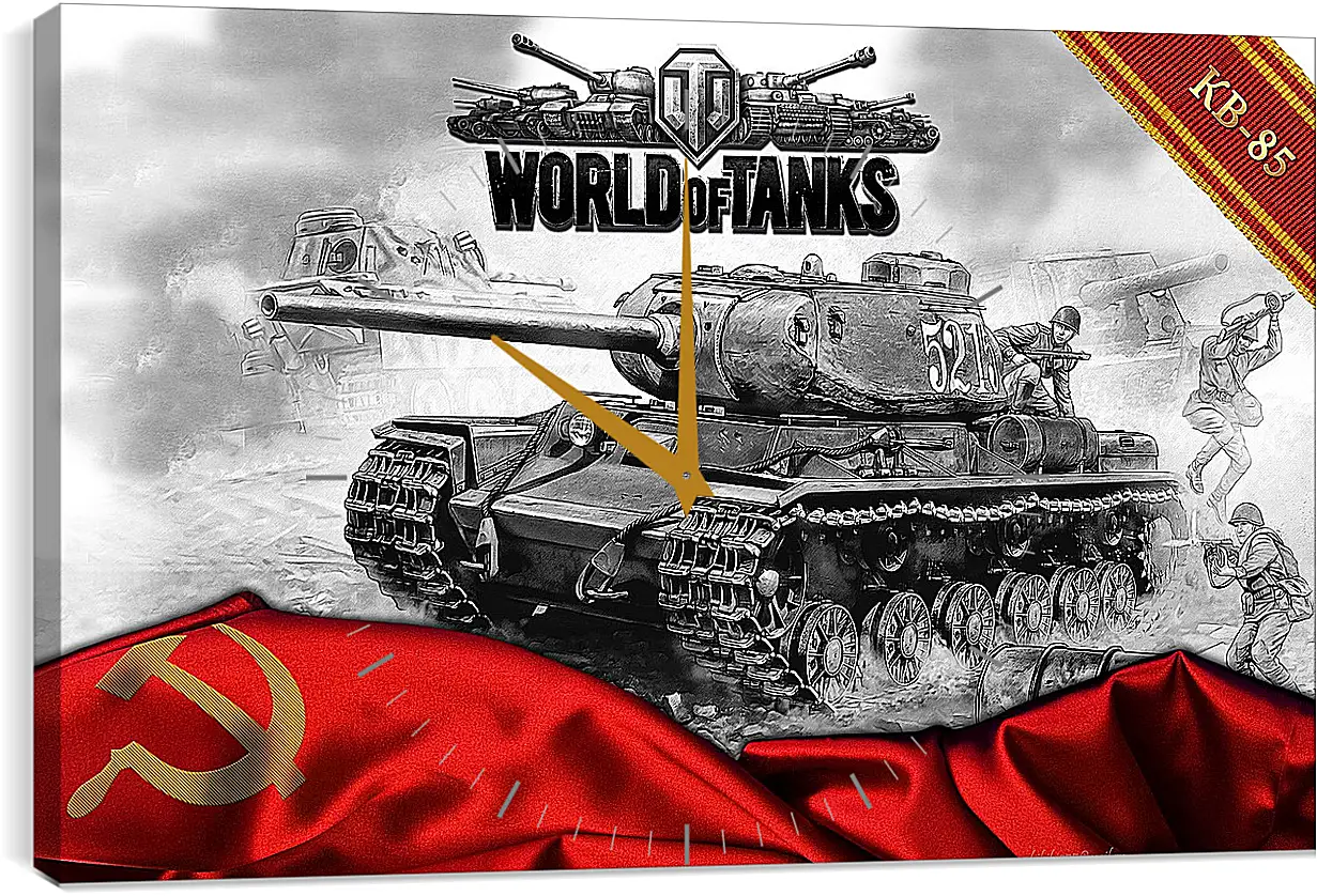 Часы картина - World Of Tanks