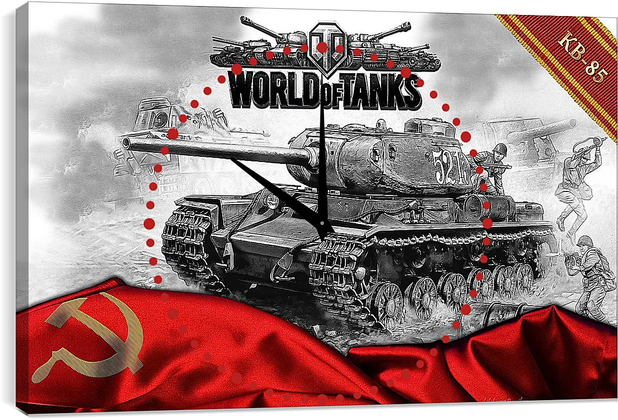 Часы картина - World Of Tanks