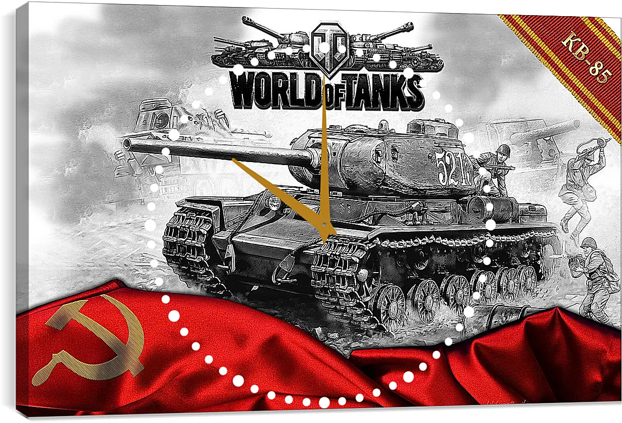 Часы картина - World Of Tanks