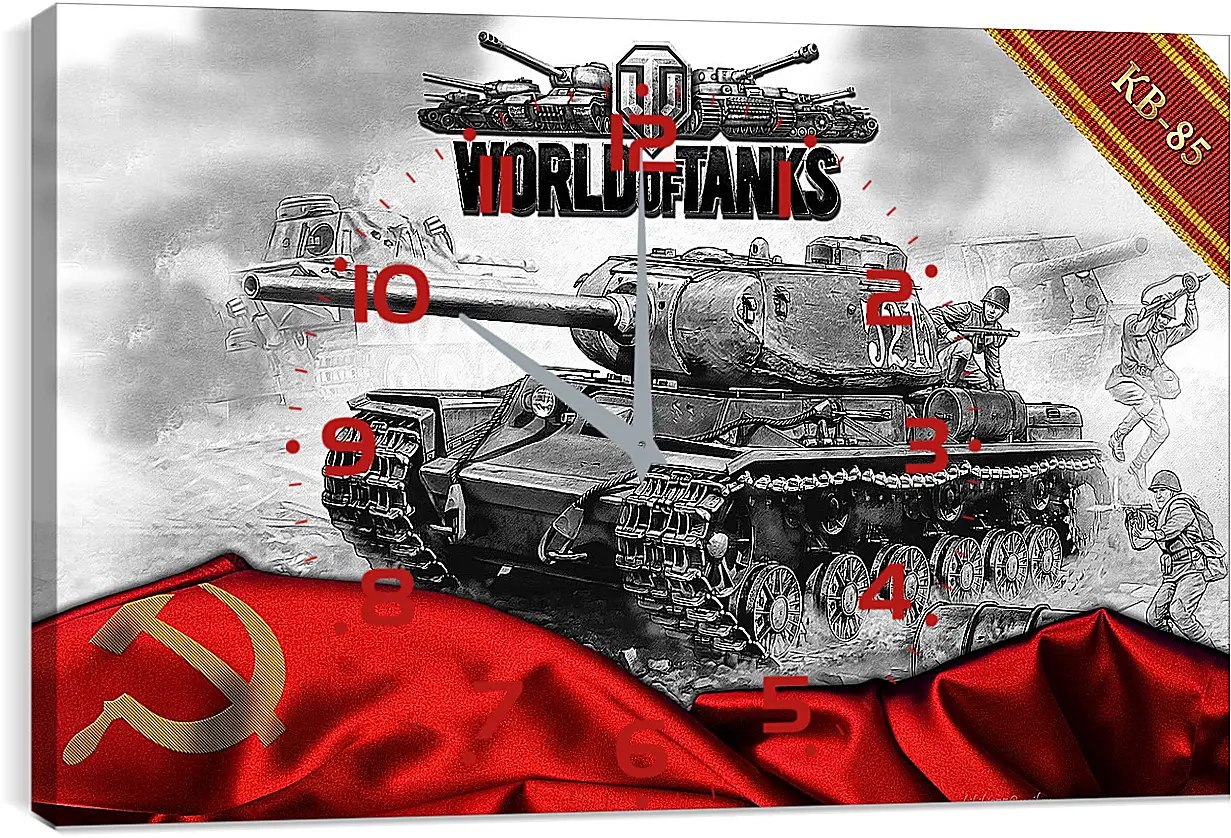 Часы картина - World Of Tanks