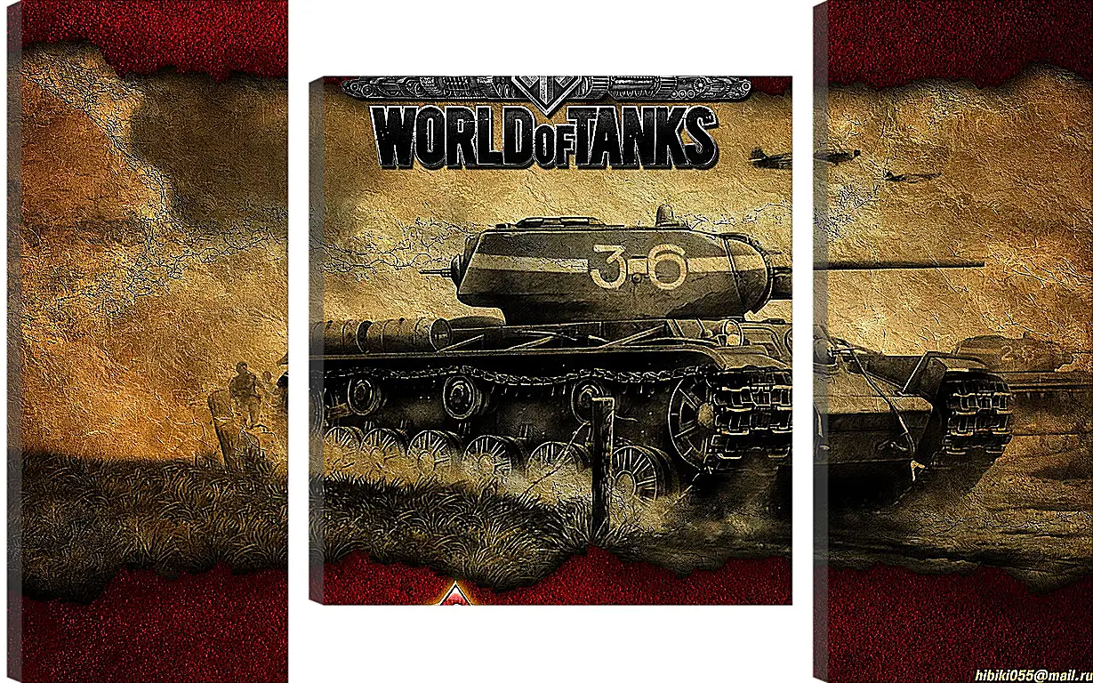 Модульная картина - World Of Tanks