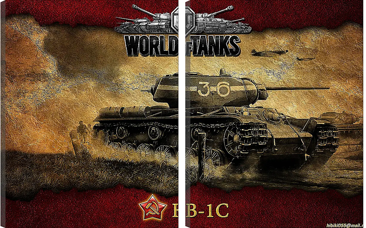 Модульная картина - World Of Tanks