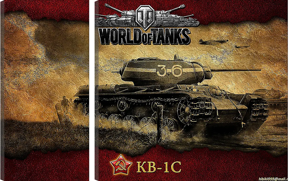 Модульная картина - World Of Tanks