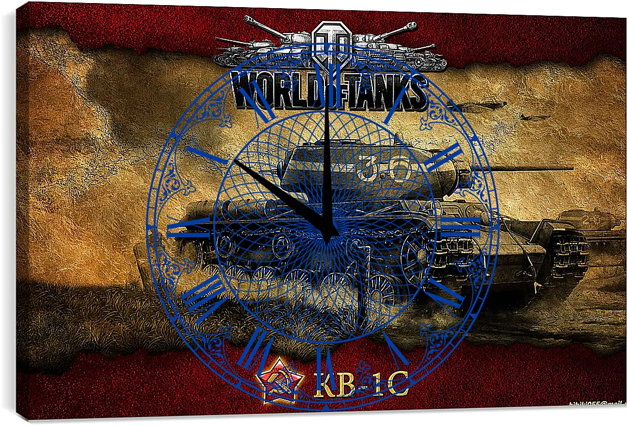 Часы картина - World Of Tanks