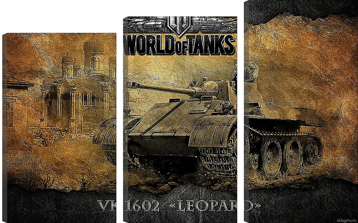 Модульная картина - World Of Tanks