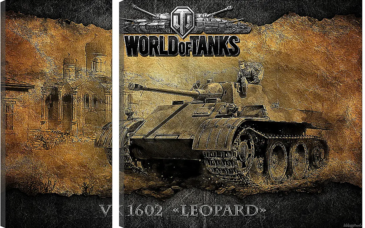 Модульная картина - World Of Tanks