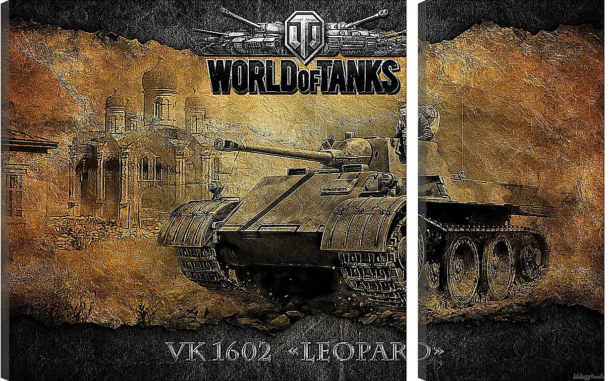 Модульная картина - World Of Tanks