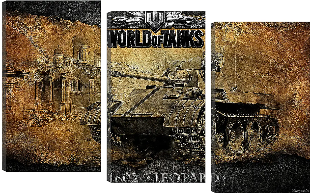 Модульная картина - World Of Tanks