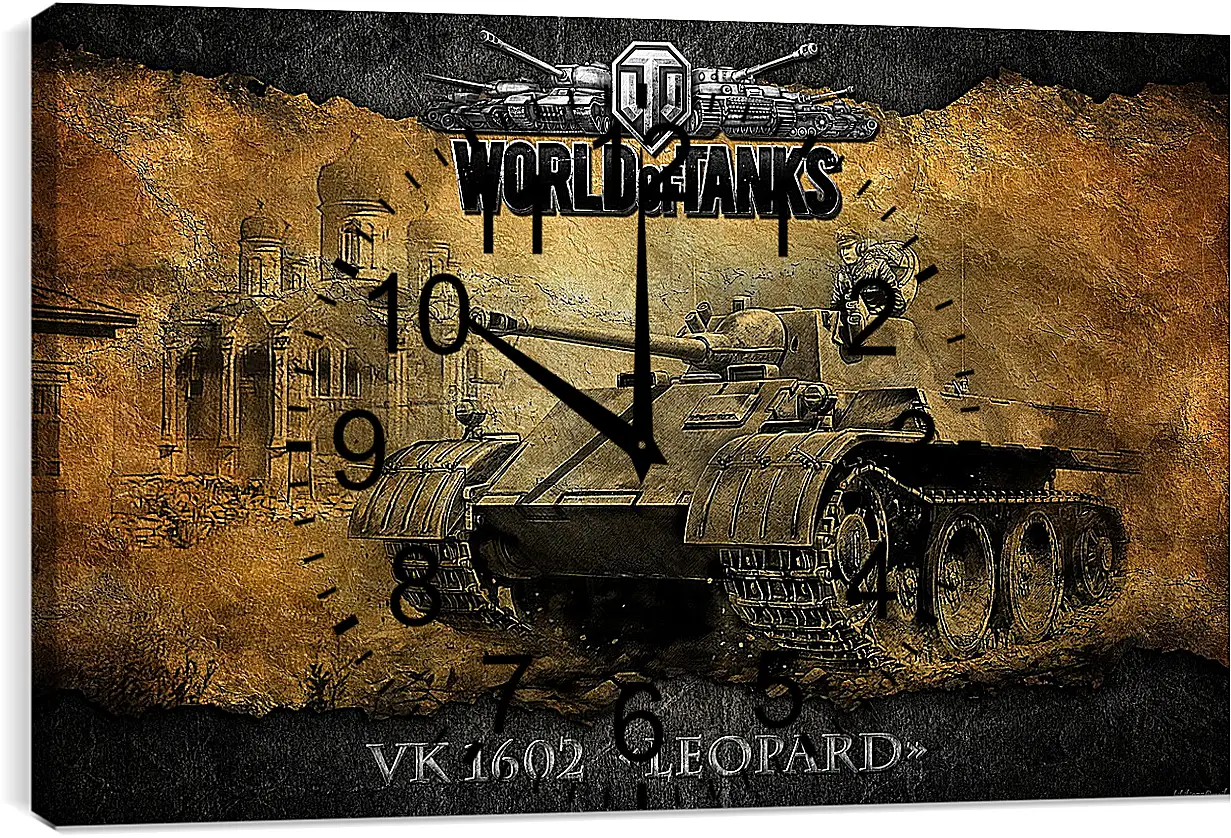 Часы картина - World Of Tanks