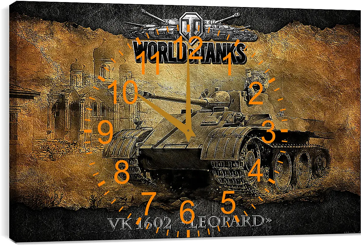 Часы картина - World Of Tanks