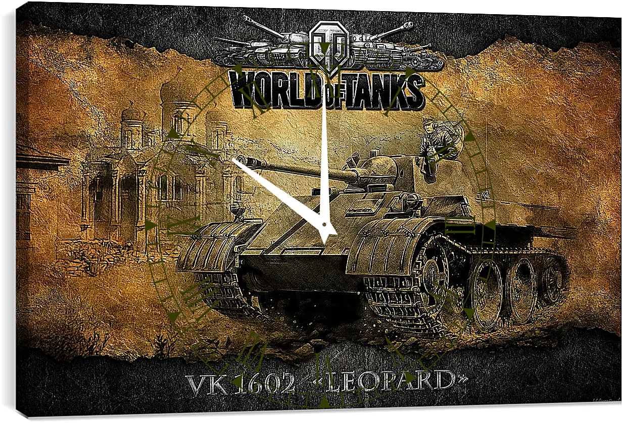 Часы картина - World Of Tanks