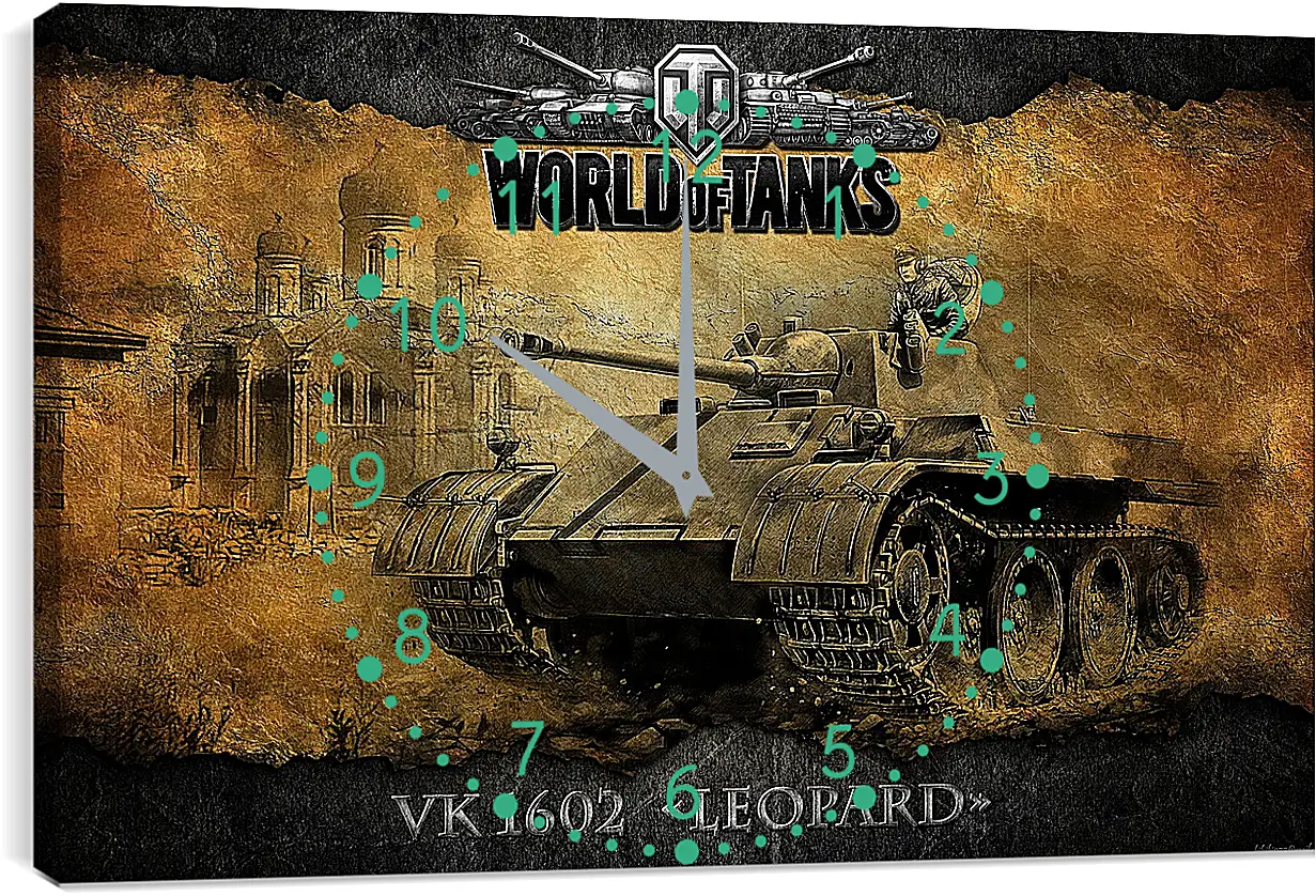 Часы картина - World Of Tanks