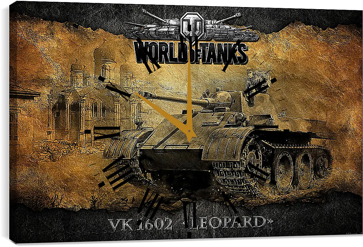 Часы картина - World Of Tanks