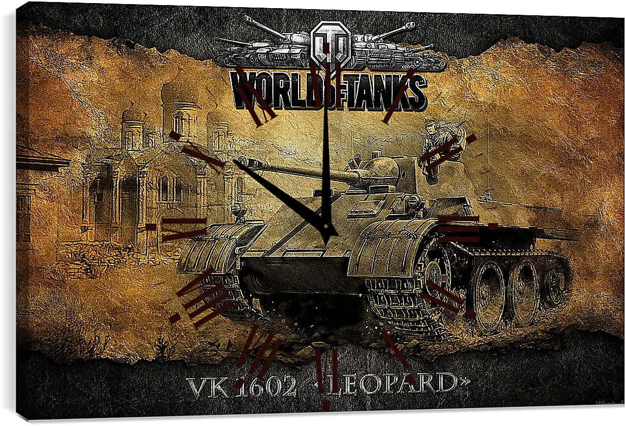 Часы картина - World Of Tanks