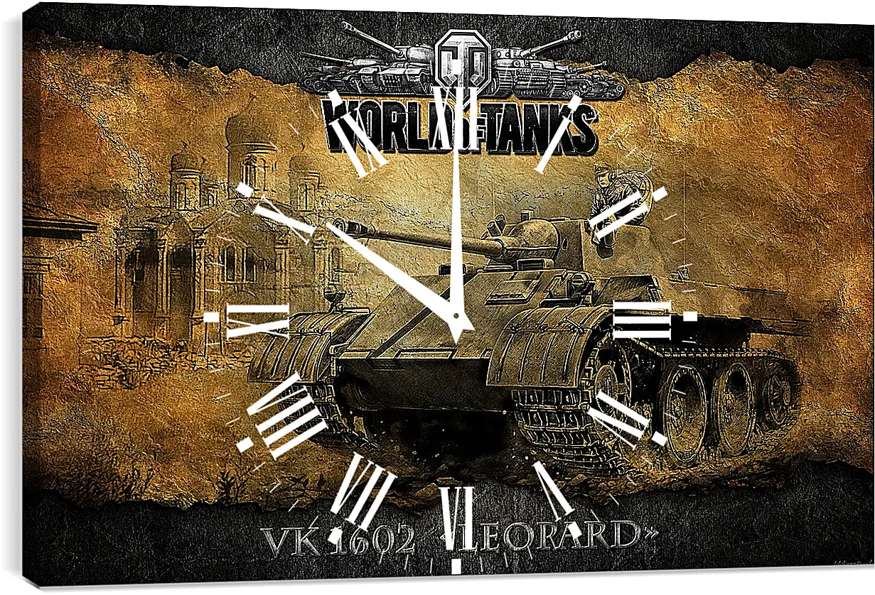Часы картина - World Of Tanks