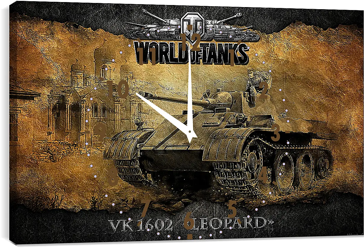 Часы картина - World Of Tanks