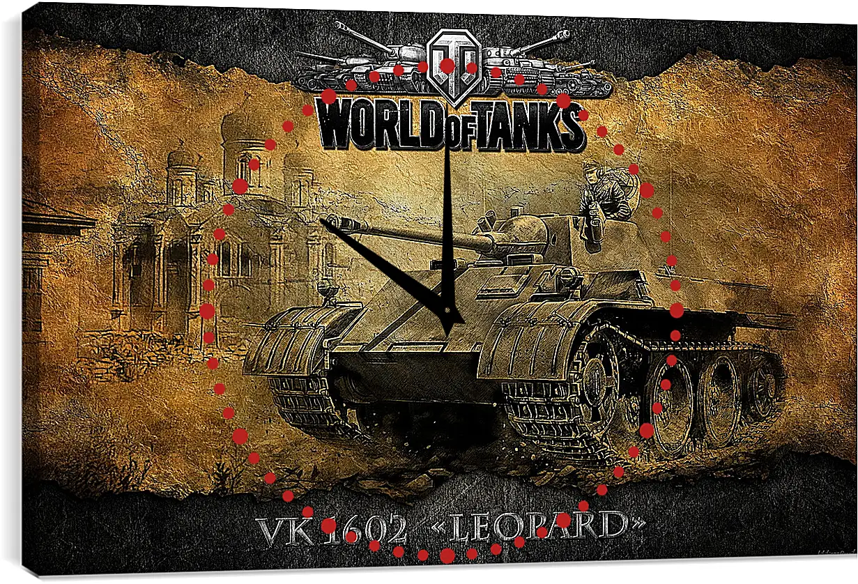 Часы картина - World Of Tanks