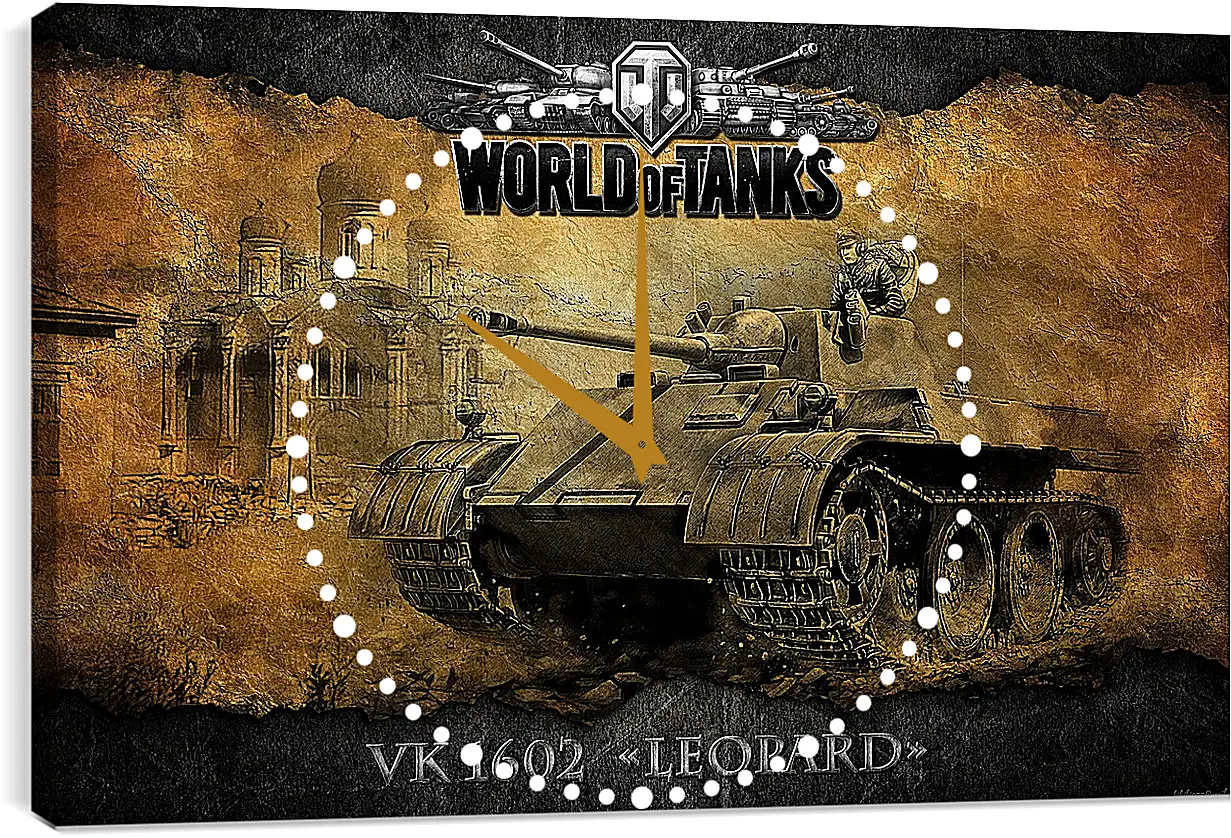 Часы картина - World Of Tanks