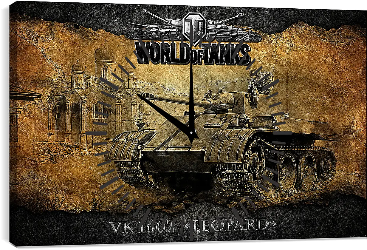 Часы картина - World Of Tanks