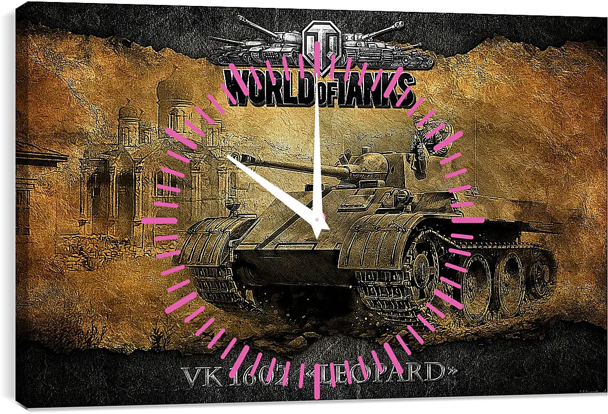 Часы картина - World Of Tanks