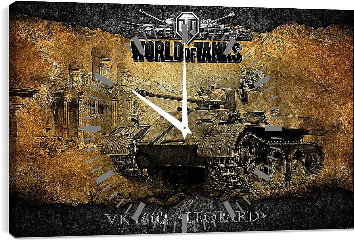 Часы картина - World Of Tanks