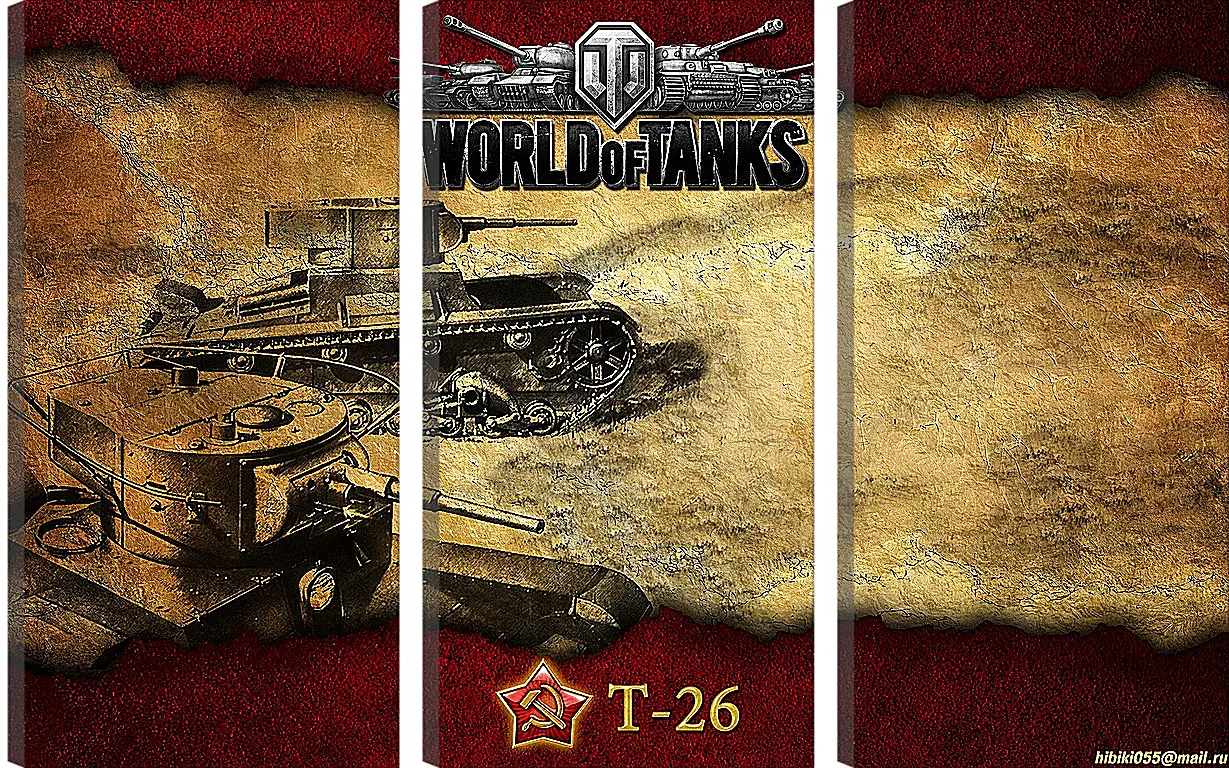 Модульная картина - World Of Tanks