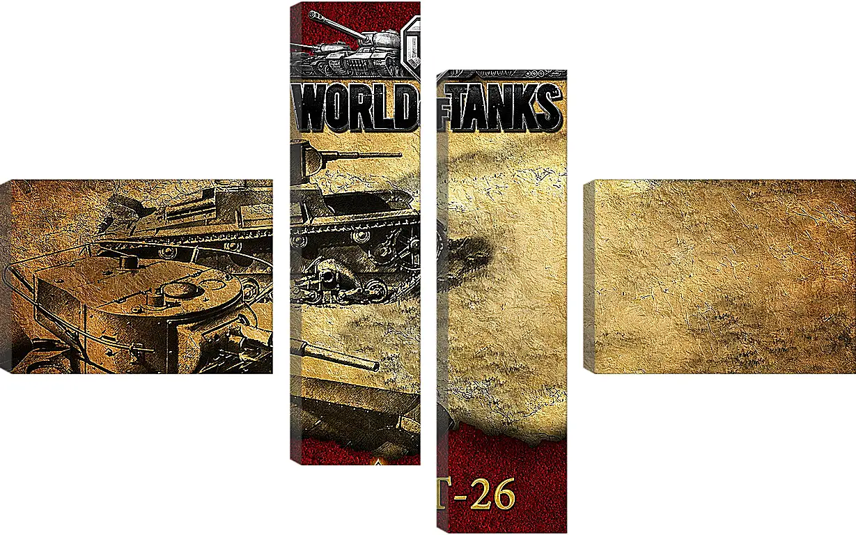 Модульная картина - World Of Tanks