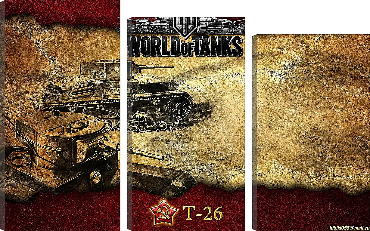 Модульная картина - World Of Tanks