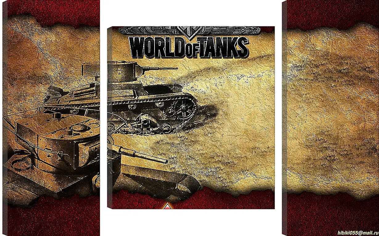 Модульная картина - World Of Tanks