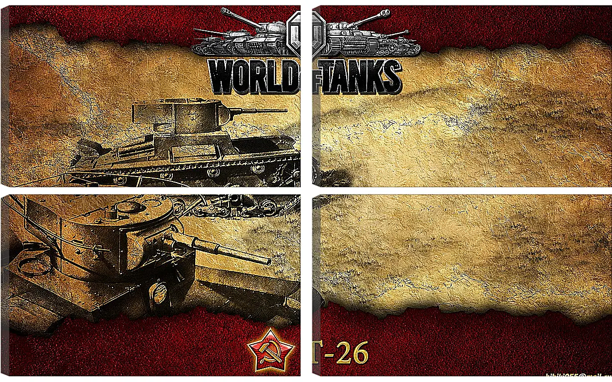 Модульная картина - World Of Tanks