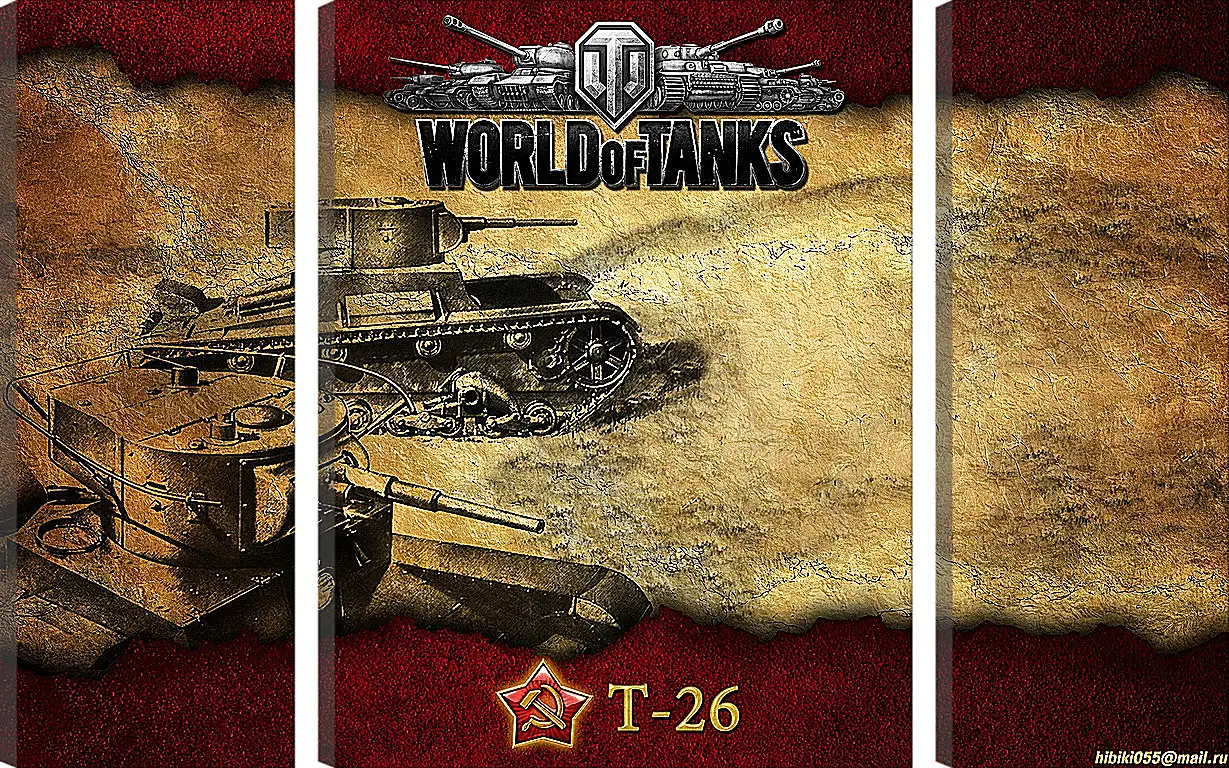 Модульная картина - World Of Tanks