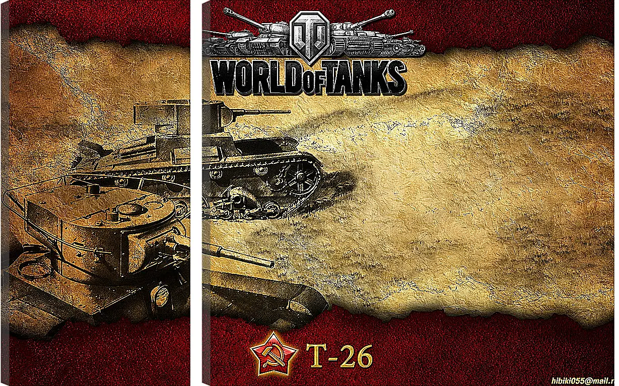 Модульная картина - World Of Tanks