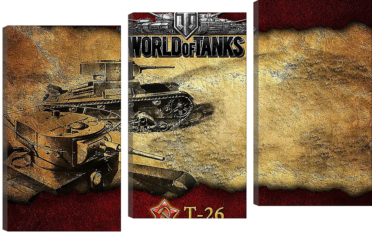 Модульная картина - World Of Tanks